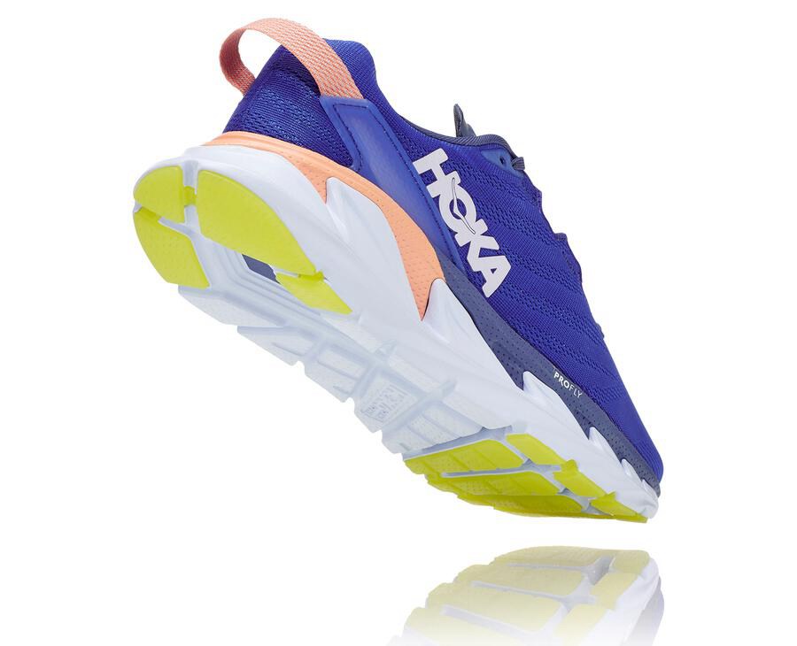 Tenis Hoka One One Feminino Azuis/Branco - Elevon 2 - 603-EUOHTY